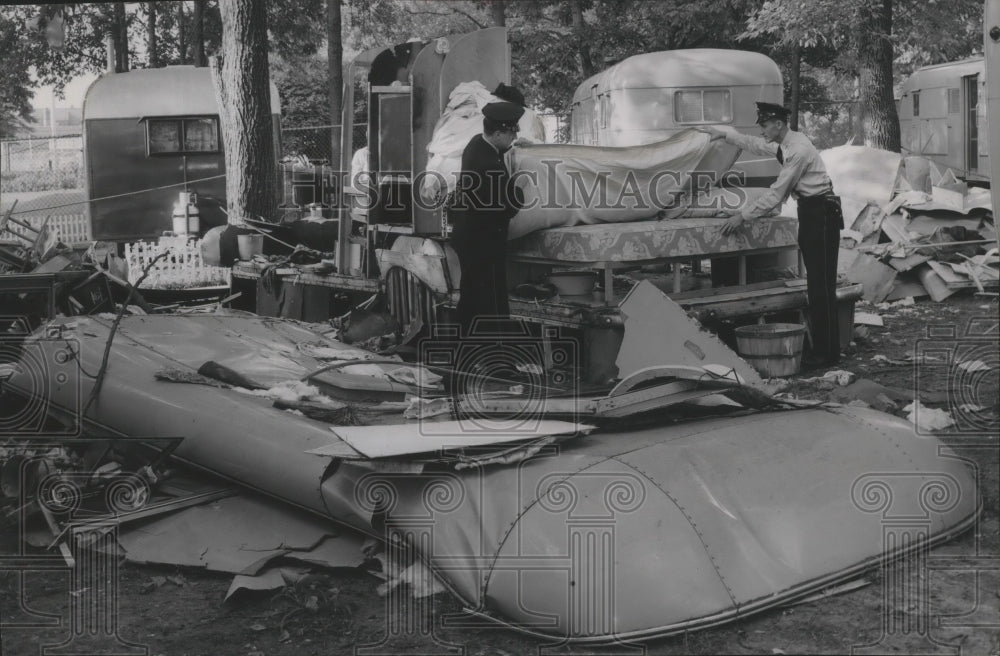 1953 Pieces of Trailer After Bottle Gas Explosion in Milwaukee-Historic Images