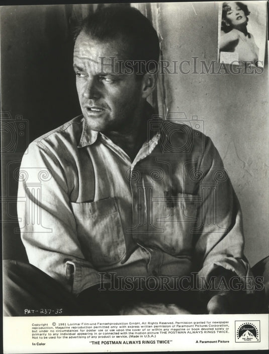1981 Jack Nicholson plays cards in "The Postman Always Rings Twice"-Historic Images