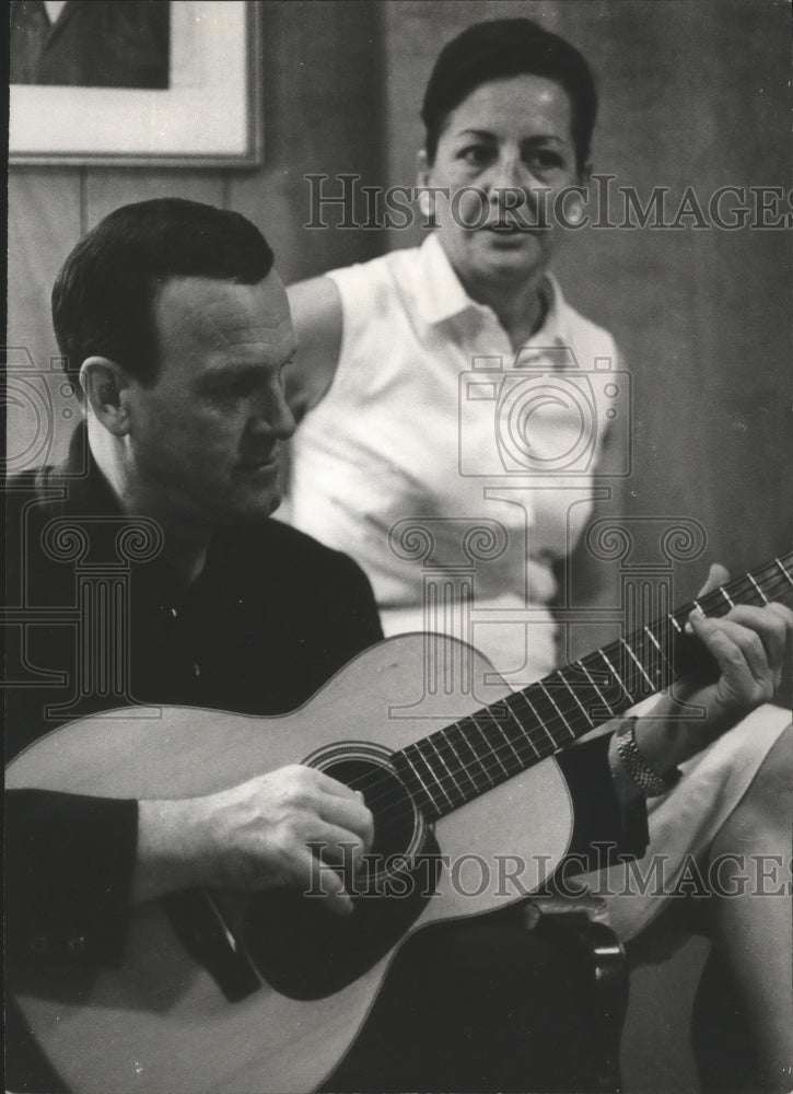 1966 Country singer Eddy Arnold and his wife-Historic Images