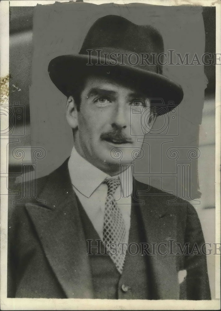 1934 Press Photo Captain Anthony Eden leaving london - Historic Images