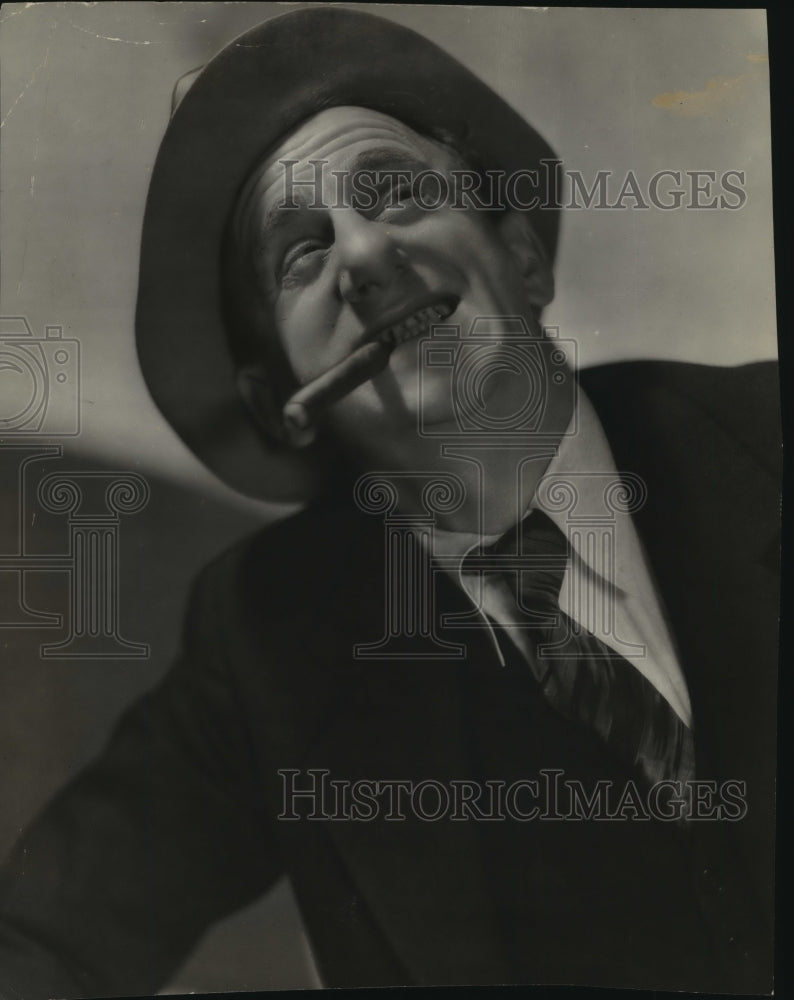 1936 Press Photo Jimmy &quot;Schnozzle&quot; Durante Stars in &quot;What! No Beer?&quot; - Historic Images