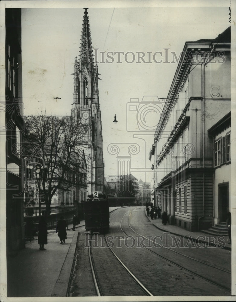 1929 Press Photo Palace &quot;Das Haus Am Kirschgarten&quot; in Basle, Switzerland - Historic Images