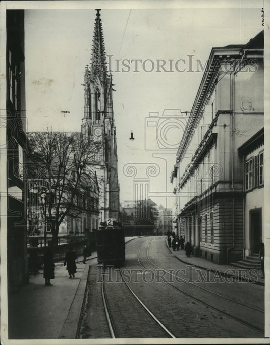 1929 Press Photo Palace "Das Haus Am Kirschgarten" in Basle, Switzerland - Historic Images