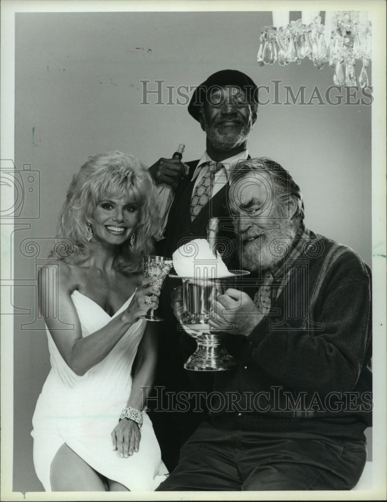 1986 Loni Anderson, Jack Elam and Lee Weaver in "Easy Street"-Historic Images