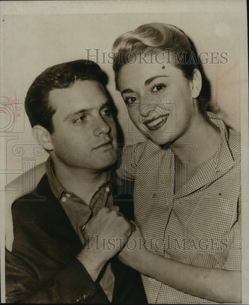 1953 Press Photo Singer Anna Maria Alberghetti and composer Louis Bregman - Historic Images