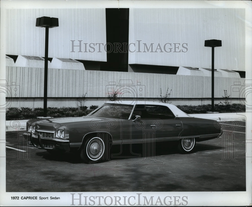 1972 Press Photo 1972 Caprice Sport Sedan with Cadillac-Style Front End- Historic Images