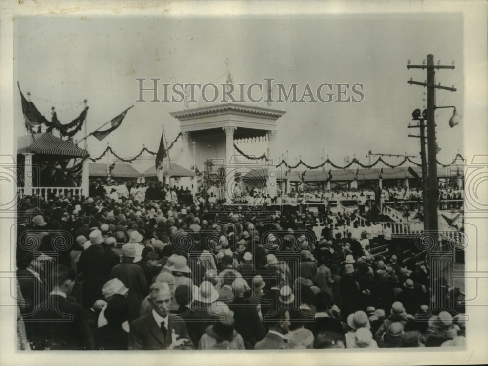 1928 Press Photo An alter erected on the showgrounds of Sydney, Australia-Historic Images