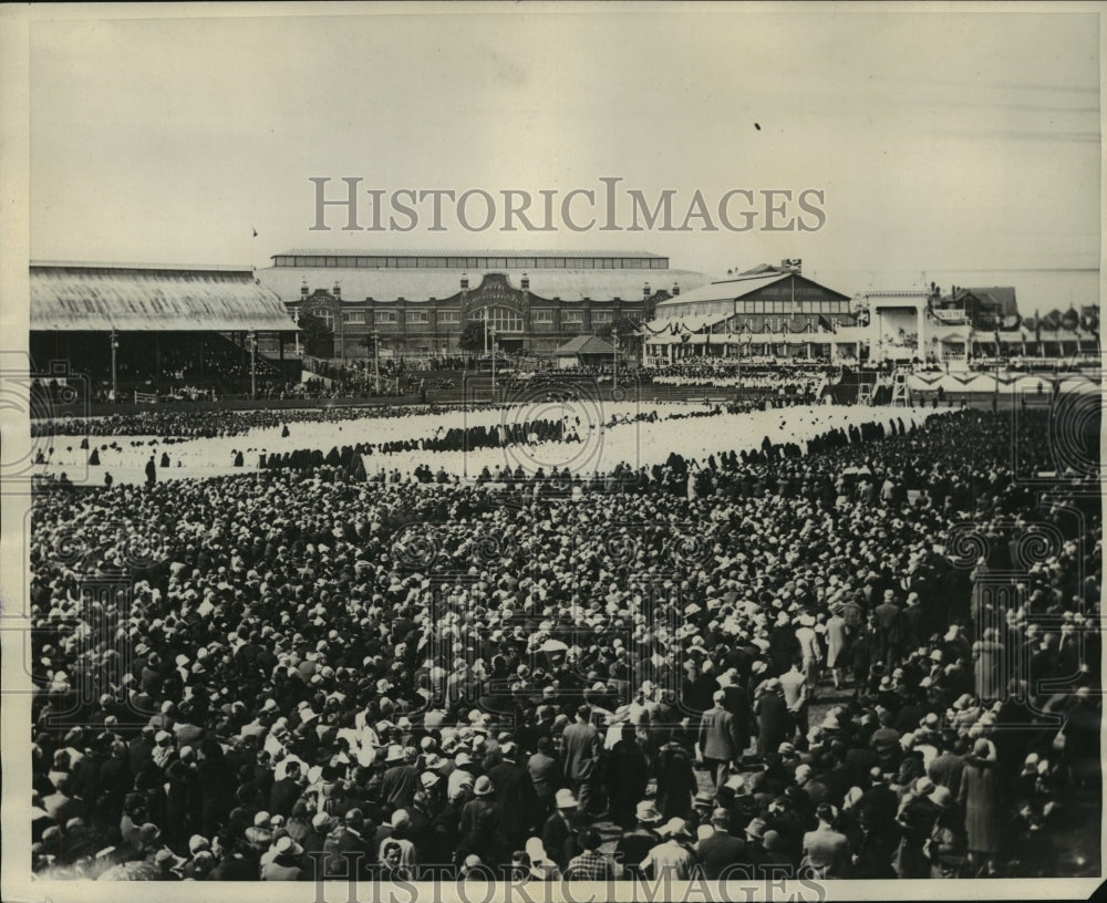 1928 Press Photo The Pontifical High Mass at the Sydney show grounds. - Historic Images