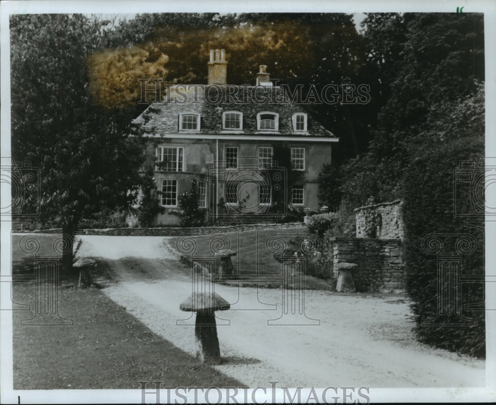 1987 Press Photo The Cotswolds bed and breakfast in The Old Rectory in England - Historic Images