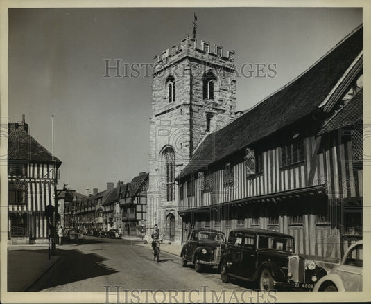1953 Church on Chapel Street in Shakespeare's Town of Stratford-Historic Images