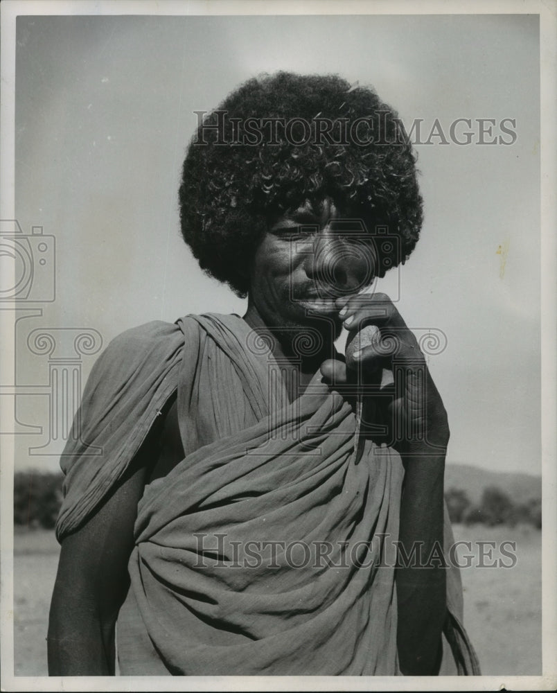 1956 Axe-Carrying Kunema Tribesman, Ethiopia-Historic Images