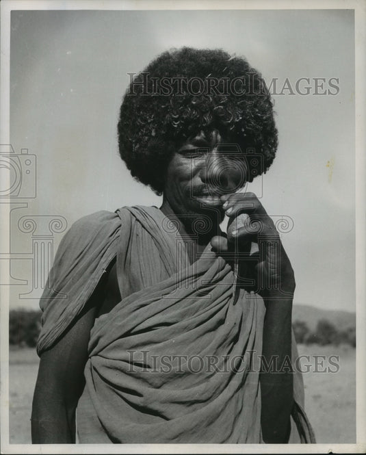 1956 Axe-Carrying Kunema Tribesman, Ethiopia-Historic Images