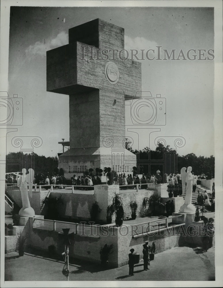 1934 Huge Cross in Palermo Park, Buenos Aires-Historic Images