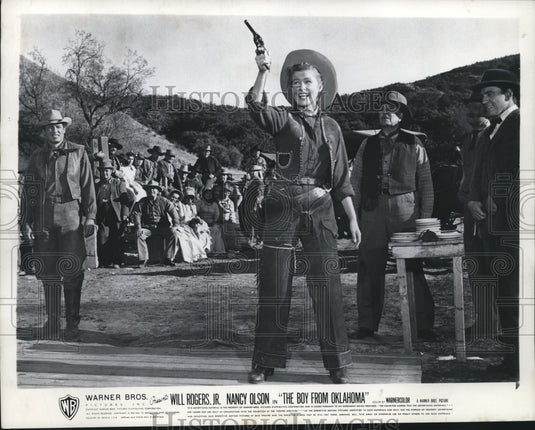 1954 Will Rogers and Nancy Olson in "The Boy From Oklahoma"-Historic Images