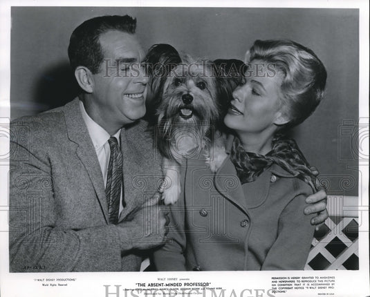 1961 Fred MacMurray and Nancy Olson in "The Absent Minded Professor"-Historic Images