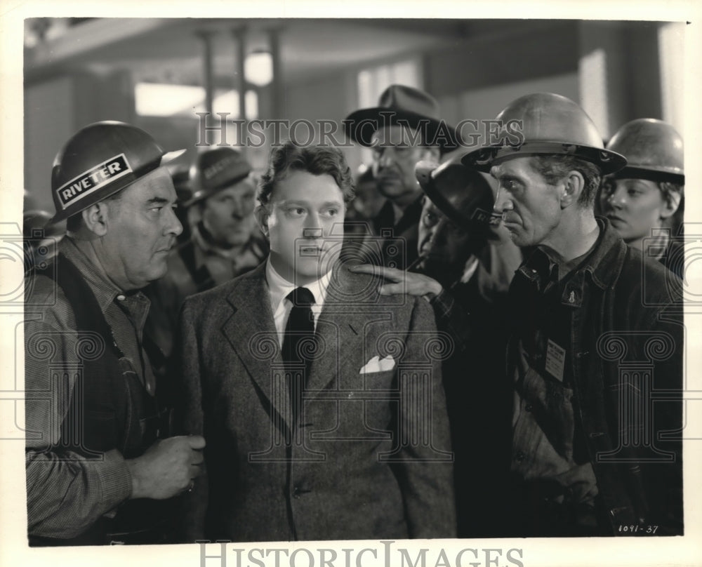 Press Photo Cast-members in a scene from &quot;Man From Frisco&quot; - mjx34352-Historic Images