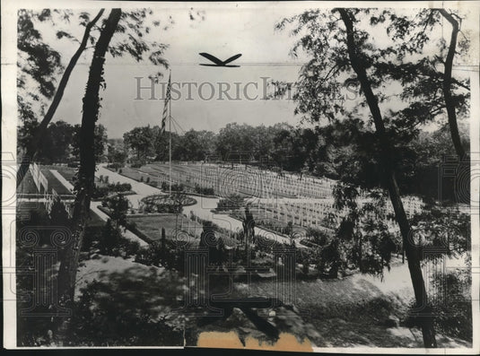 1931 Press Photo American National Cemetery at Suresnes, France - mjx34391-Historic Images