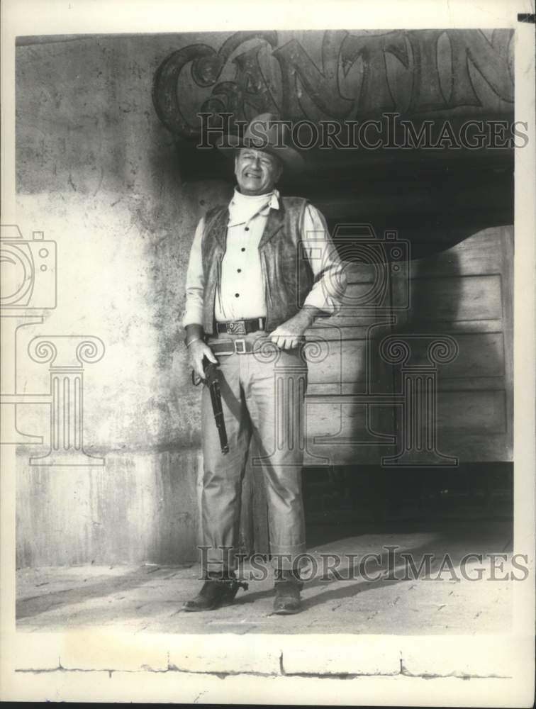 1981 Press Photo Actor John Wayne in movie &quot;Rio Lobo&quot; - Historic Images