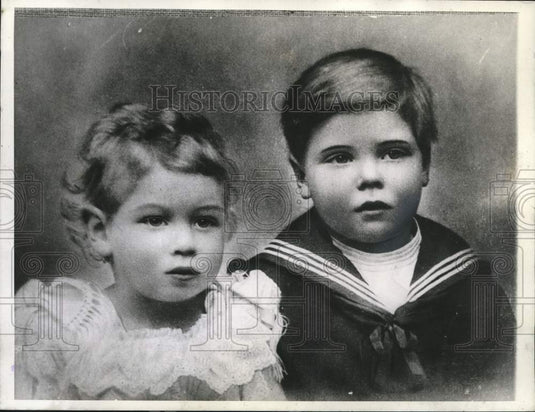 Press Photo King George VI of England & the Prince of Wales as children - Historic Images