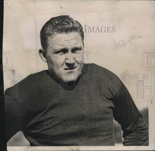 1935 Press Photo Eddie Jankowski, University of Wisconsin Fullback - Historic Images