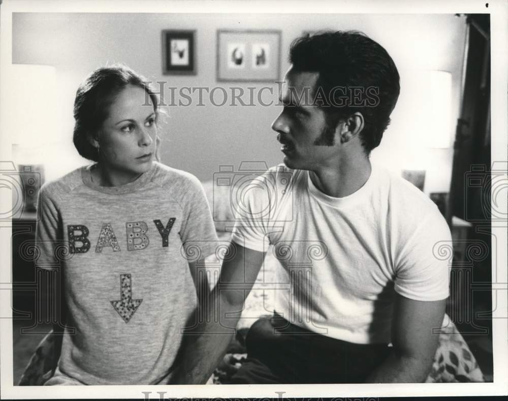 1983 Press Photo Gregory Harrison and Glynnis O&#39;Connor in &quot;The Fighter&quot;  on CBS. - Historic Images
