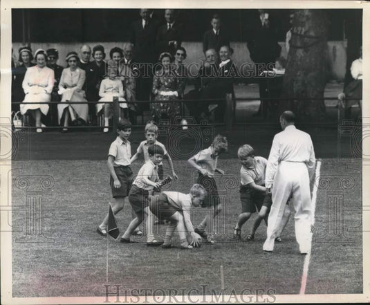 1957 Prince Charles of England Playing A Game Of Ball-Historic Images