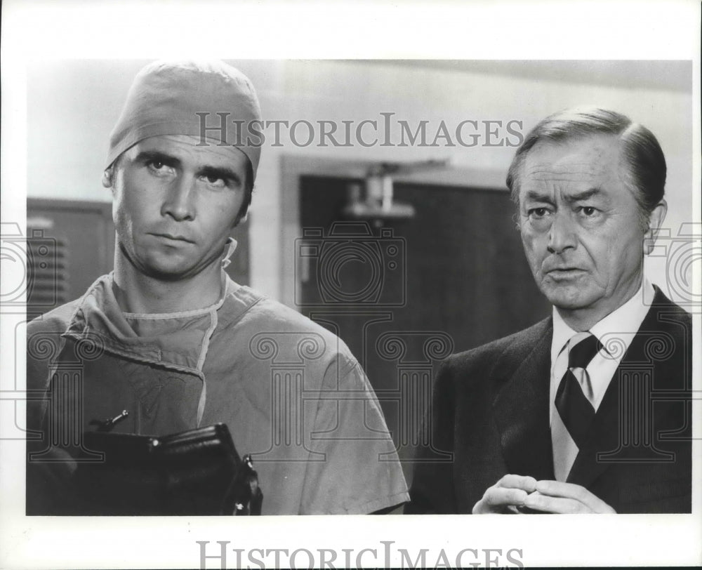 1972 Press Photo Doctor Kiley, James Brolin and Doctor Welby, Robert Young-Historic Images