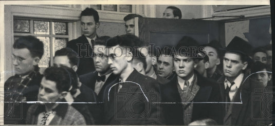 1937 Press Photo Glenn Frank hearing, University of Wisconsin President-Historic Images