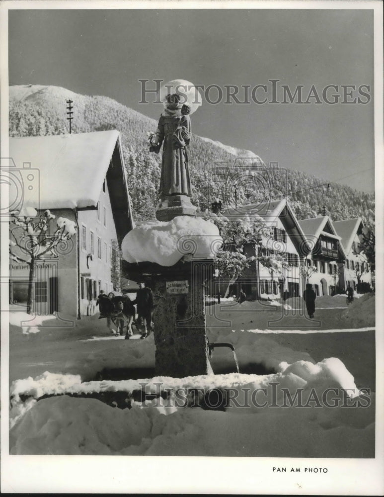 1982 Press Photo The Village of Germish Offers All Winter Sport Facilities, GER.- Historic Images