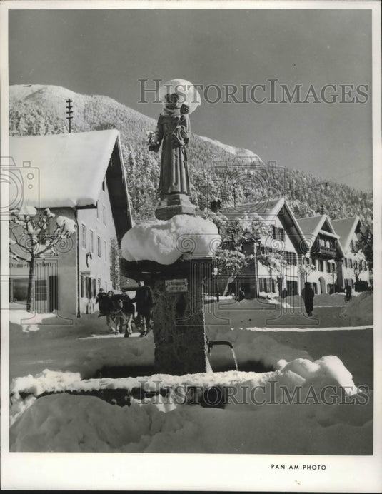 1982 Press Photo The Village of Germish Offers All Winter Sport Facilities, GER.- Historic Images