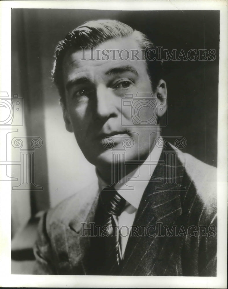 1951 Press Photo Walter Pidgeon Stars on &quot;Theater Guild On The Air&quot; - Historic Images