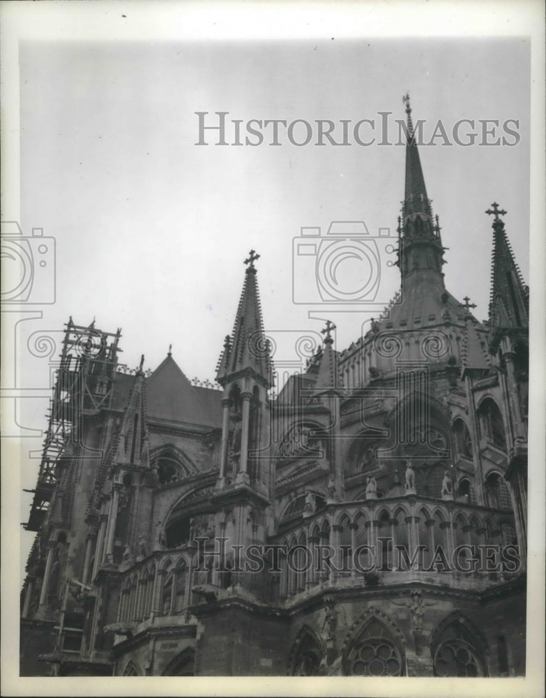 1946 Restoration of Rheims Cathedral, France-Historic Images