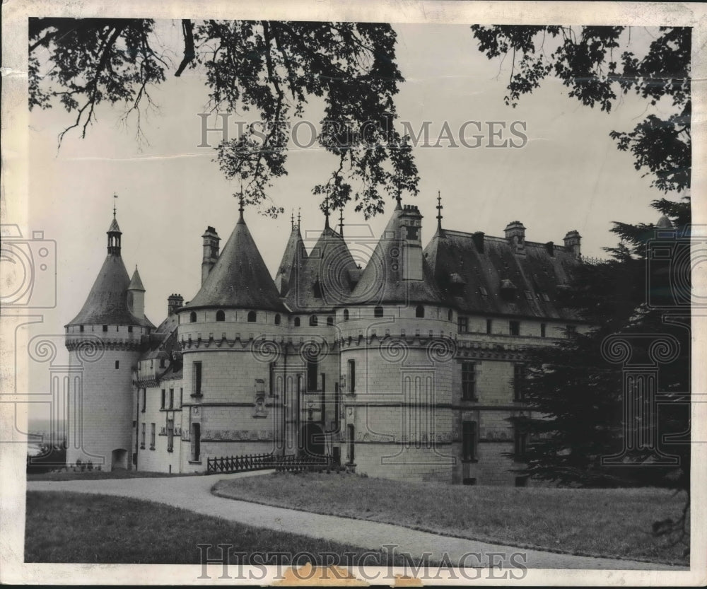 1948 Press Photo The Historic Fortress Chateau de Chaumont near Chaumont, France- Historic Images