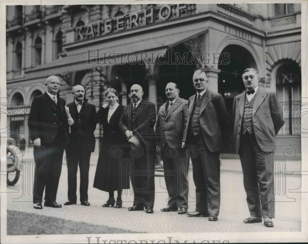1934 Press Photo Saar Sector Commission Members in Berlin - mjx37268-Historic Images