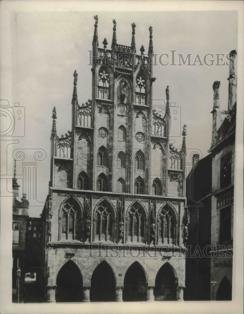 1940 City Hall in Muenster, Germany-Historic Images