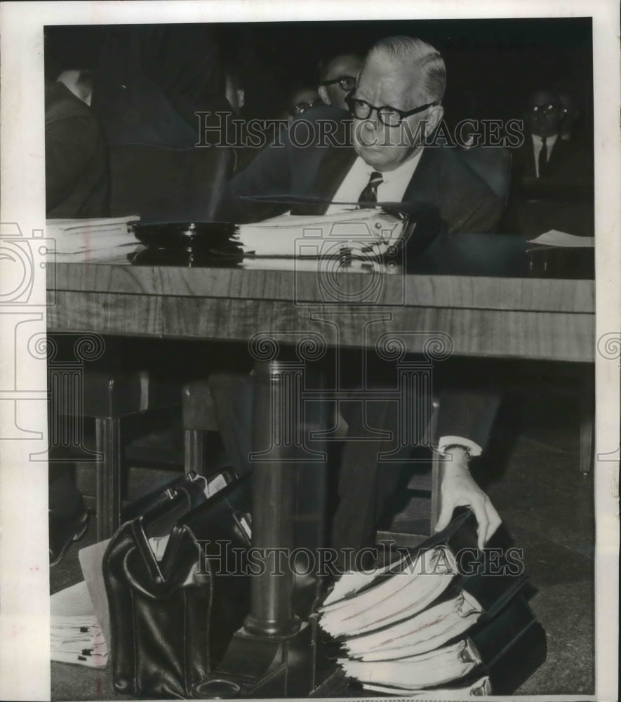 1966 Press Photo Treasury Secretary Henry Fowler in Washington, D.C. - mjx37365-Historic Images