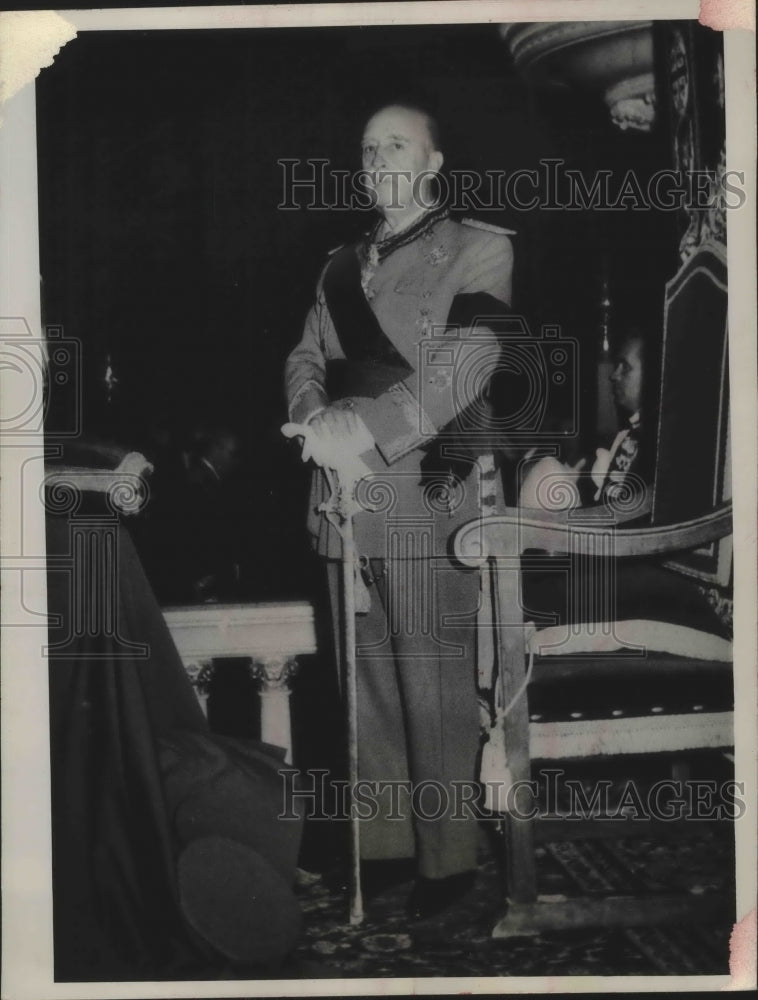 1963 Press Photo Generalissimo Francisco Franco of Spain - mjx37405-Historic Images