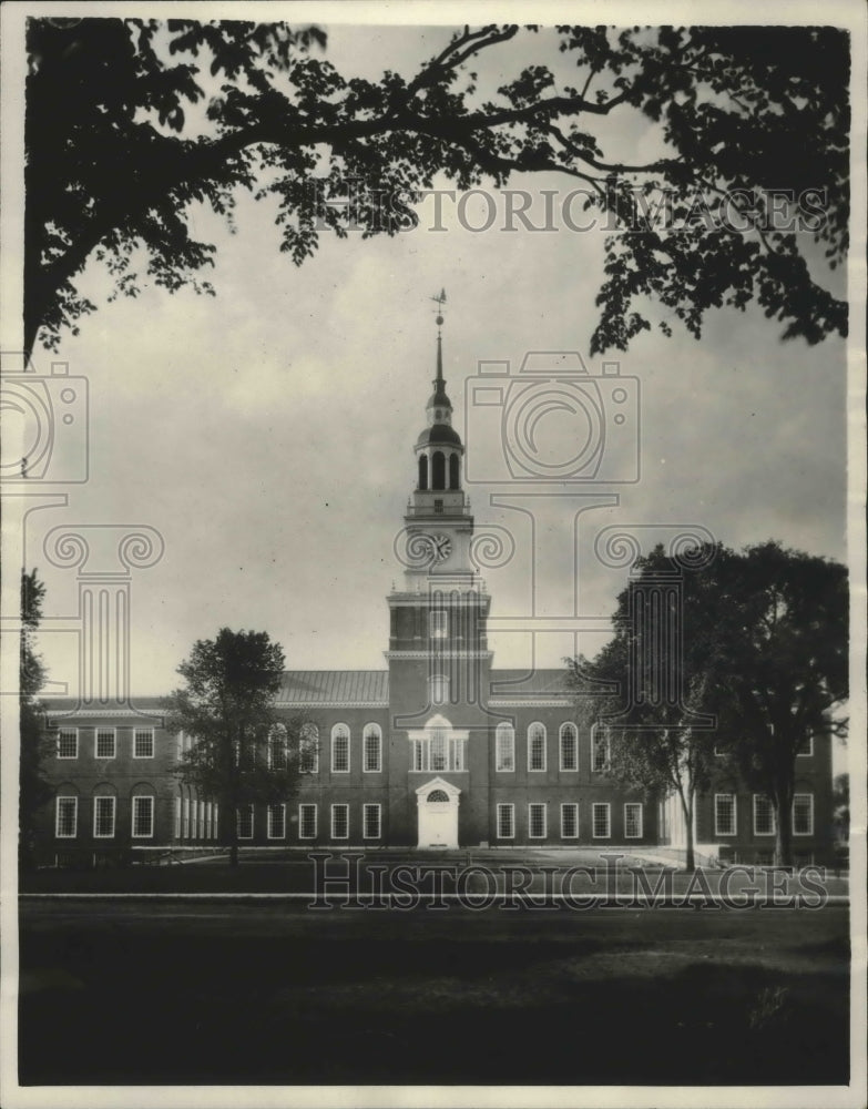 1928 Press Photo Baker Memorial Library, Dartmouth College, New Hampshire-Historic Images