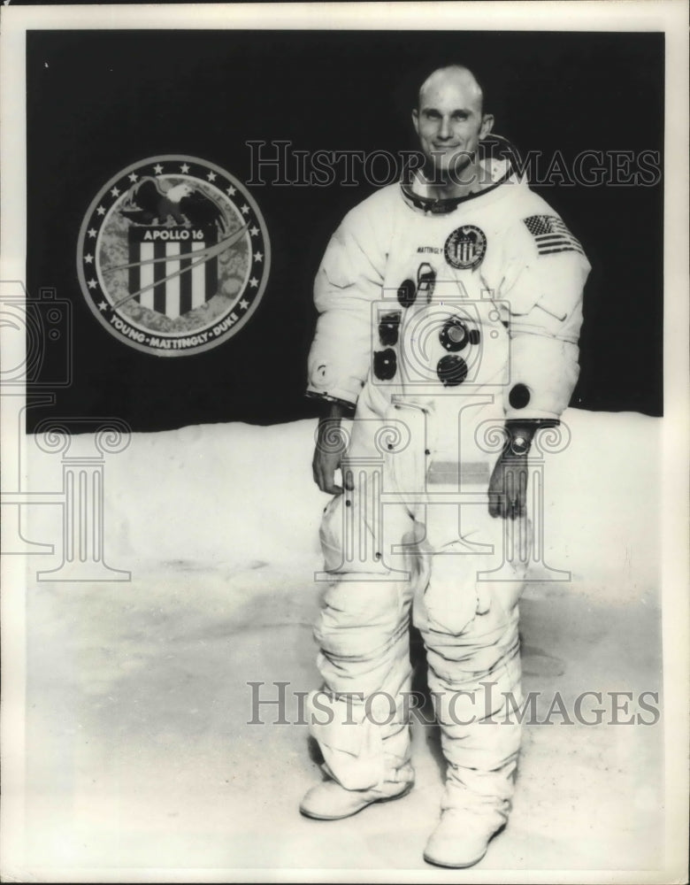 1972 Press Photo Thomas K. Mattingly, astronaut - mjx38491-Historic Images