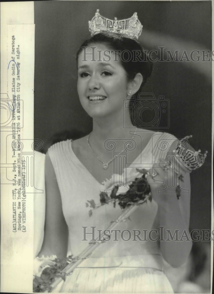 1975 Tawny Elaine Godin, Miss America 1976, Atlantic City, NJ-Historic Images