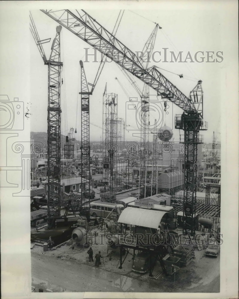 1950 Press Photo 10th annual building machinery exhibition in Munich, Germany-Historic Images