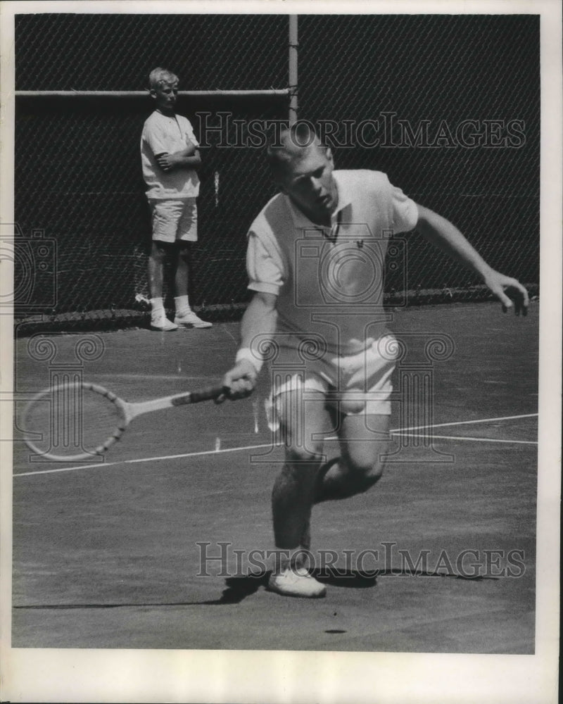 1965 Cliff Richey in Western Open Tennis Tournament, Milwaukee-Historic Images