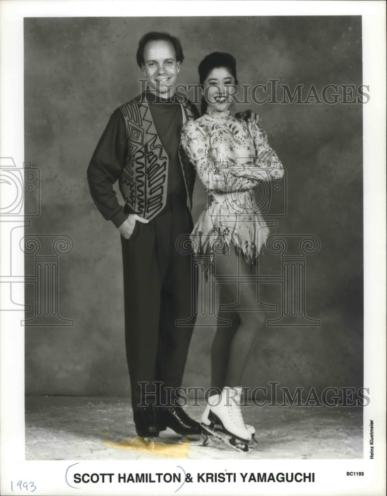 1993 Figure Skaters Scott Hamilton and Kristi Yamaguchi-Historic Images