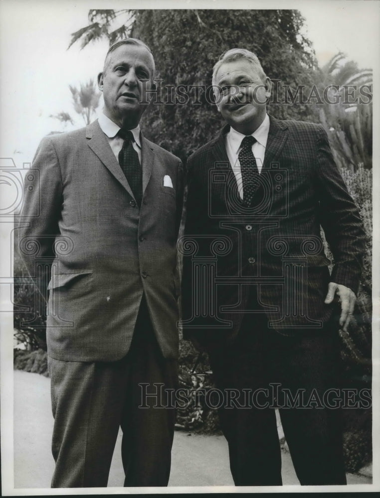 1963 Press Photo Historians Allan Nevins and Henry Steele Commager. - mjx41579-Historic Images