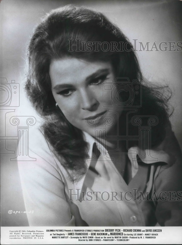 1969 Press Photo Actress Mariette Hartley in "Marooned" from Columbia Pictures-Historic Images