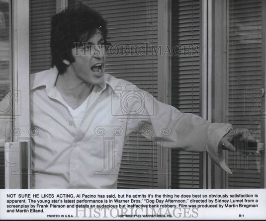 1985 Al Pacino stars in Warner Brothers' film "Dog Day Afternoon"-Historic Images