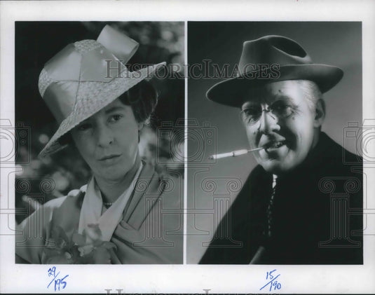 1977 Press Photo Jane Alexander and Edward Herrmann in "Eleanor and Franklin"-Historic Images
