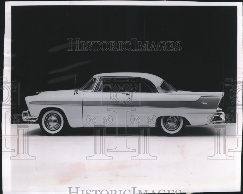 1956 Press Photo New 2-door hard top with 240 horsepower by Plymouth called Fury-Historic Images