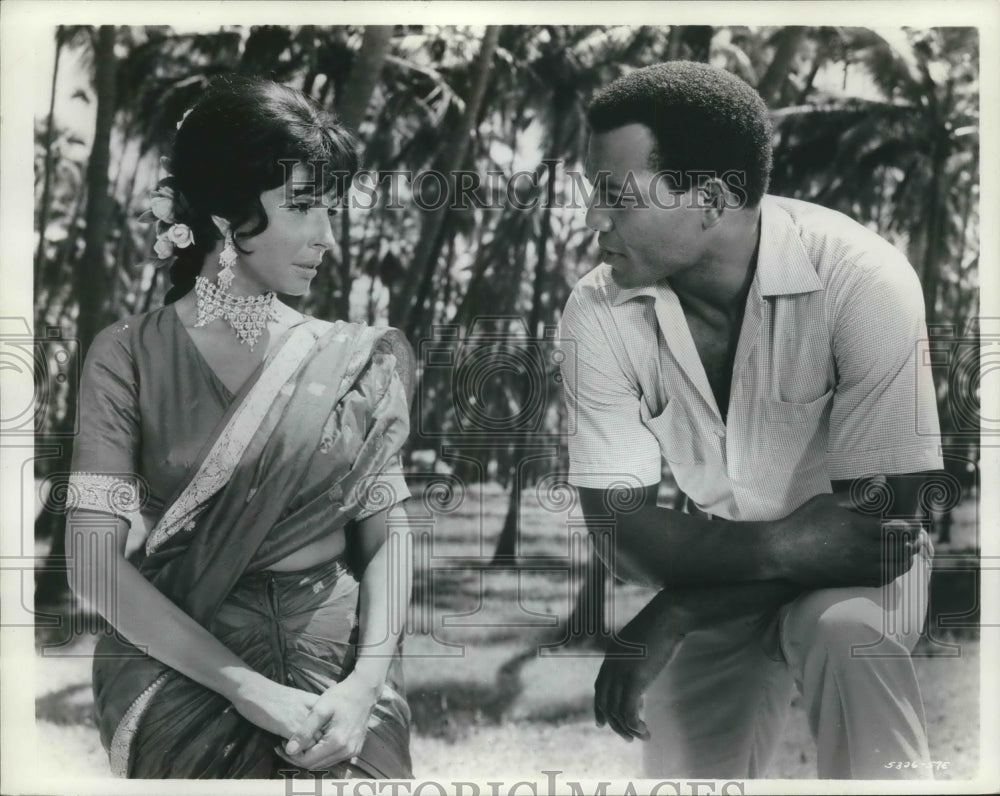 1969 Actors Jim Brown and Madlyn Rhue in the movie &quot;Kenner&quot;-Historic Images
