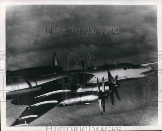 1952 Press Photo Aerospace Defense Command photo of a Russian Tupolev TU-20-Historic Images